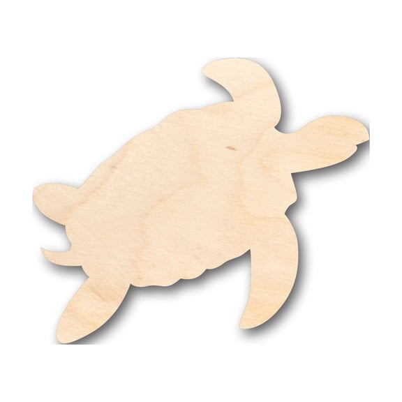 Unfinished Wood Turtle Shape - Craft - up to 46" DIY 4" / 1/2"