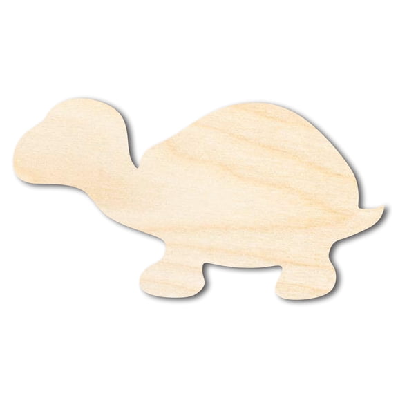 Unfinished Wood Turtle Shape - Craft - up to 46" DIY 4" / 1/8"