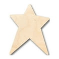 thumbnail image 1 of Unfinished Wood Unbalanced Star Shape - Craft - up to 46" DIY 3" / 1/2", 1 of 3