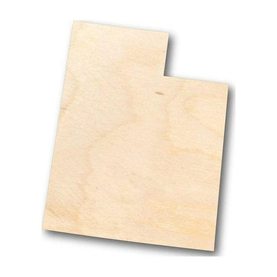 Unfinished Wood Utah Shape - State - Craft - up to 46" DIY 46" / 3/4"
