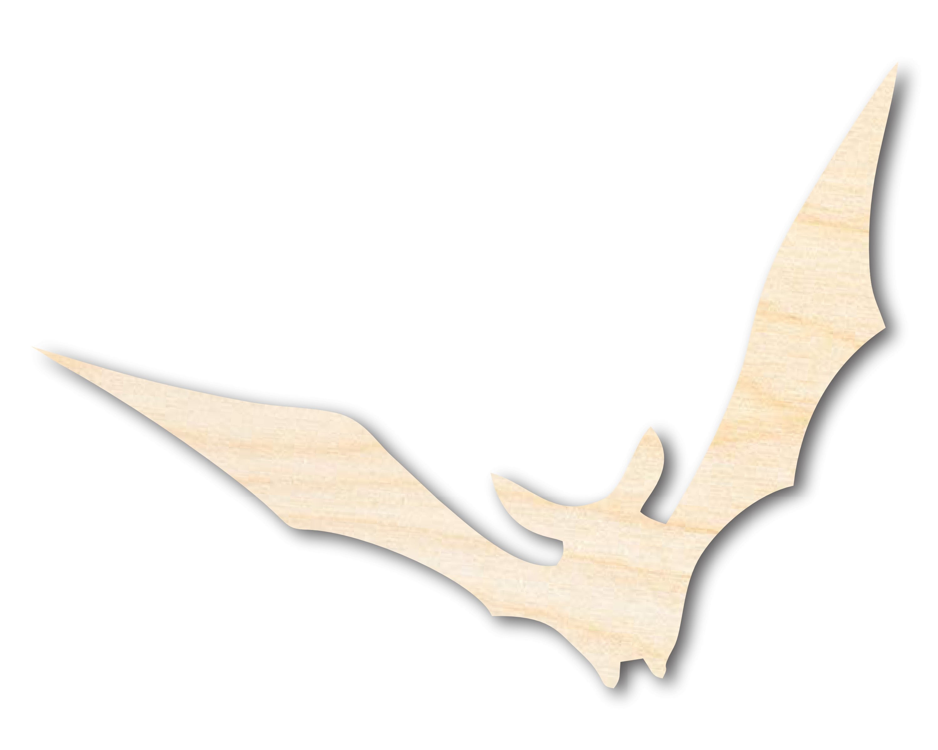 Unfinished Wood Vampire Bat Shape - Craft - up to 46