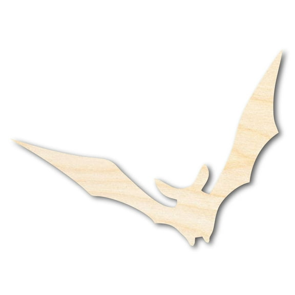Unfinished Wood Vampire Bat Shape - Craft - up to 46" 6" / 1/4"