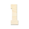 thumbnail image 1 of Unfinished Wood Varisty Number One Shape | DIY Craft Cutout 14" / 1/8", 1 of 3