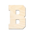 thumbnail image 1 of Unfinished Wood Varsity Team Font - B Shape 42" / 1/2", 1 of 3