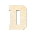 thumbnail image 1 of Unfinished Wood Varsity Team Font - D Shape 3" / 1/2", 1 of 3
