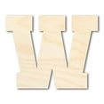 thumbnail image 1 of Unfinished Wood Varsity Team Font - W Shape | DIY Craft Cutout 20" / 1/4", 1 of 3
