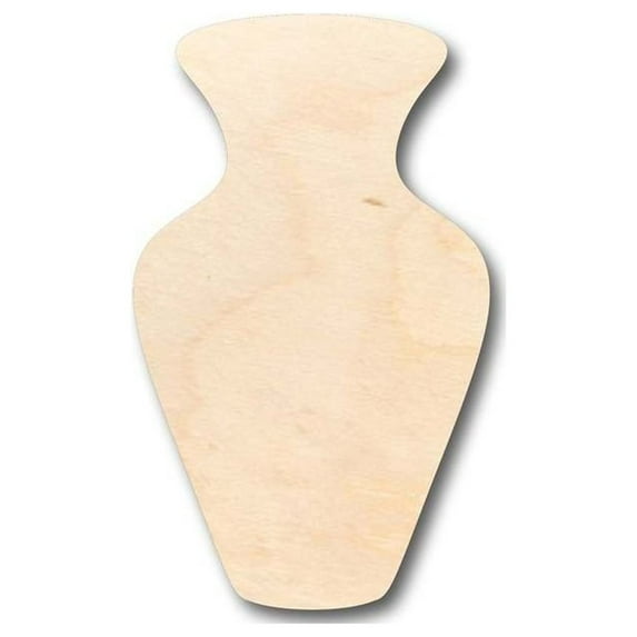 Unfinished Wood Vase Shape - Craft- up to 46" DIY 6" / 1/8"