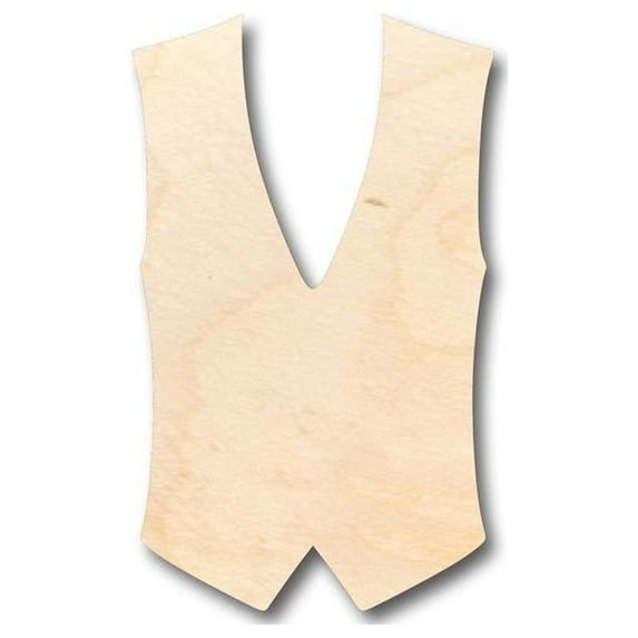 Unfinished Wood Vest Shape - Groomsmen - Craft - up to 46" DIY 12" / 1/4"