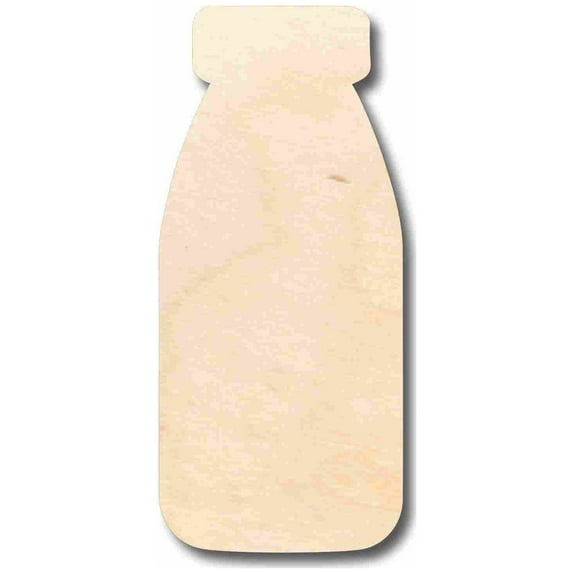Unfinished Wood Vintage Milk Bottle Silhouette - Craft- up to 46" DIY 30" / 1/4"