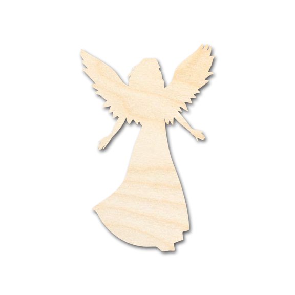 Unfinished Wood Virgo Angel Shape - Zodiac Craft - up to 46" 3" / 1/8"
