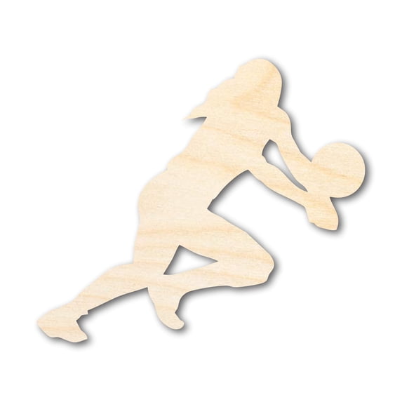 Unfinished Wood Volleyball Receive Shape | DIY Craft Cutout 30" / 1/4"