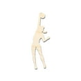 thumbnail image 1 of Unfinished Wood Volleyball Serve Shape 10" / 1/8", 1 of 3