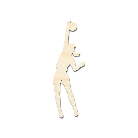 Unfinished Wood Volleyball Serve Shape 16" / 1/8"