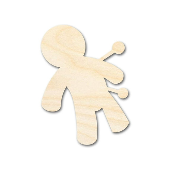 Unfinished Wood Voodoo Doll Shape - Craft - up to 46" 18" / 3/4"
