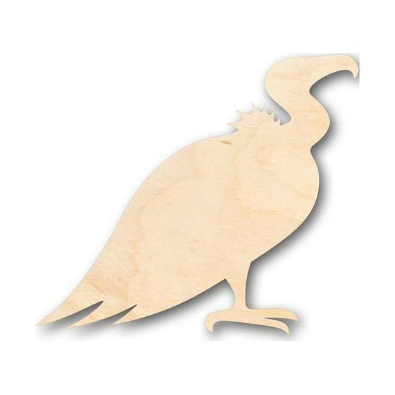 Unfinished Wood Vulture Shape - Animal - Wildlife - Craft - up to 46" DIY 5" / 1/4"