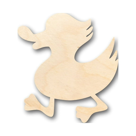 Unfinished Wood Walking Duck Shape - Craft - up to 46" DIY 20" / 1/8"