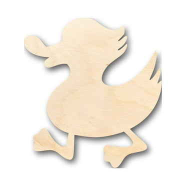 Unfinished Wood Walking Duck Shape - Craft - up to 46" DIY 5" / 1/2"