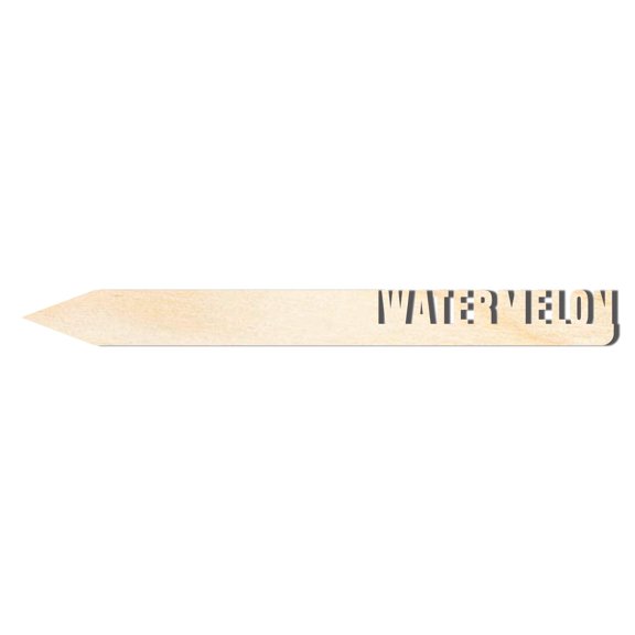 Unfinished Wood Watermelon Garden Stake 14" / 1/8"