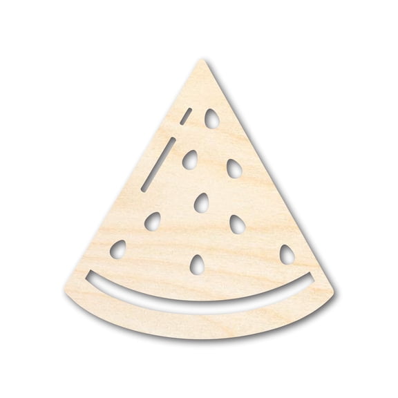 Unfinished Wood Watermelon Slice Shape | DIY Craft Cutout | up to 46" DIY 12" / 1/2"