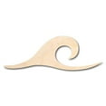 thumbnail image 1 of Unfinished Wood Wave Shape - Ocean - Beach - Nursery - Craft - up to 46" DIY 24" / 1/4", 1 of 3