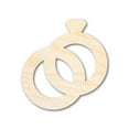 thumbnail image 1 of Unfinished Wood Wedding Rings Shape 5" / 1/2", 1 of 3