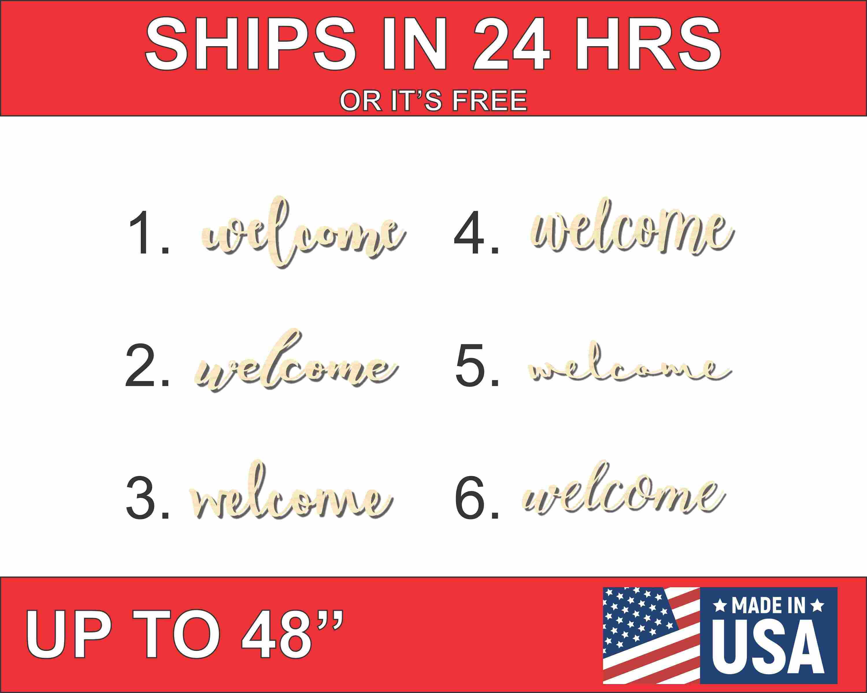 Unfinished Wood Cutout up to 48" Wide Home Decor DIY 4 18