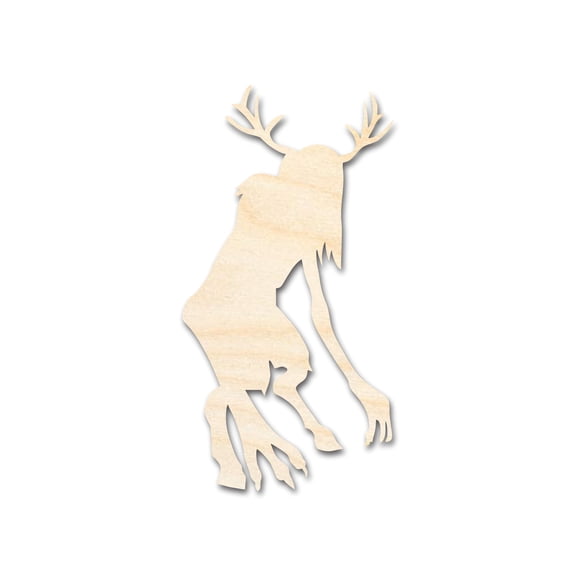 Unfinished Wood Wendigo Shape - Craft - up to 46" 10" / 1/4"