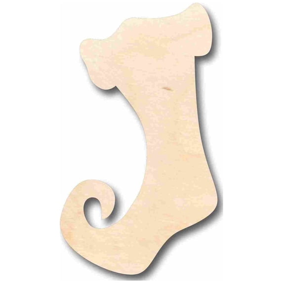 Unfinished Wood Whimsical Christmas Stocking Silhouette - Craft- up to 46" DIY 30" / 3/4"