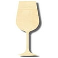 thumbnail image 1 of Unfinished Wood Wine Glass Shape - Craft - up to 46" DIY 6" / 1/2", 1 of 3