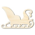 thumbnail image 1 of Unfinished Wood Winter Sleigh Shape - Craft - up to 46" 14" / 1/2", 1 of 5