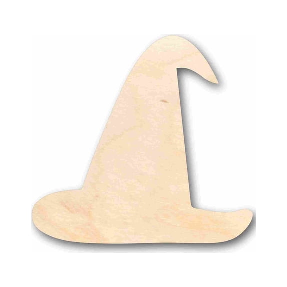 Unfinished Wood Witch Hat Silhouette - Craft- up to 46" DIY 16" / 1/8"