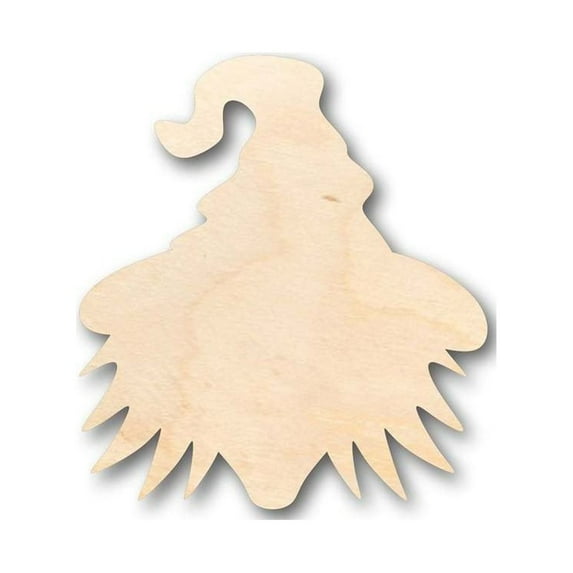 Unfinished Wood Witch Head Shape - Halloween - Spooky - Craft - up to 46" DIY 7" / 1/4"