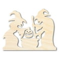 thumbnail image 1 of Unfinished Wood Witches Brewing Scene Shape - Craft - up to 46" 20" / 1/2", 1 of 5