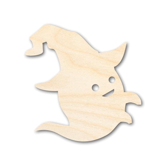 Unfinished Wood Wizard Ghost Shape - Craft - up to 46" 3" / 1/4"