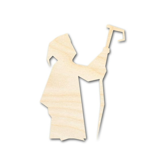 Unfinished Wood Wizard Shape - Craft - up to 46" 6" / 1/2"