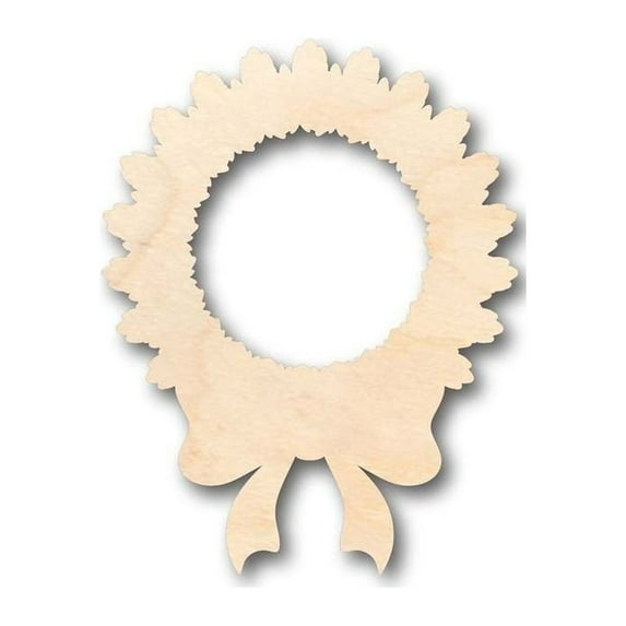 Unfinished Wood Wreath Shape - Christmas - Craft - up to 46" DIY 12" / 1/8"