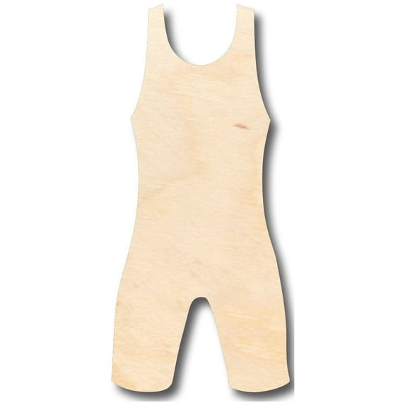 Unfinished Wood Wrestling Uniform Shape - Craft - up to 46" DIY 18" / 1"