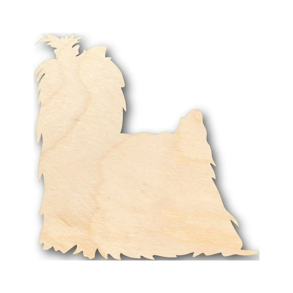 Unfinished Wood Yorkie Shape - Craft - up to 46" DIY 12" / 1/4"
