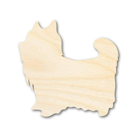 Unfinished Wood Yorkshire Terrier Shape - up to 46" 8" / 1/8"