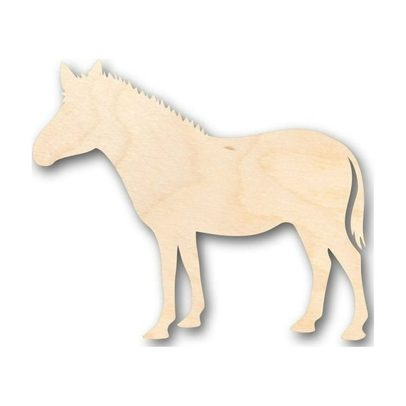 Unfinished Wood Zebra Shape - Africa - Animal - Wildlife - Craft - up to 46" DIY 12" / 1/8"