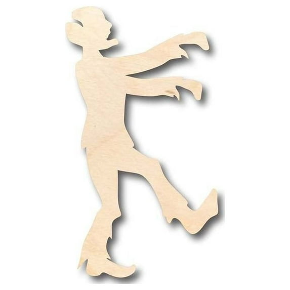 Unfinished Wood Zombie Monster Shape - Halloween - Craft - up to 46" DIY 16" / 1/8"