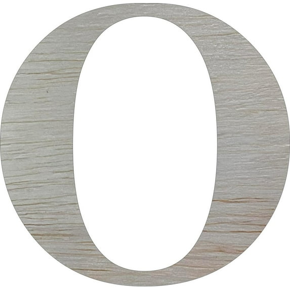 Unfinished Wooden 6'' Times Letter O, Paintable Real Wood Craft