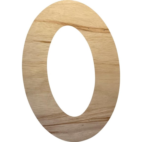 Unfinished Wooden Bold Letters, 8'' Kids Craft Letter O, Blank Wall hanging