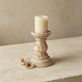 thumbnail image 1 of Unfinished Wooden Candlestick Holders Classic Candle Stick Set for Wedding Decorations Home Table Centerpiece Mantel Shelf DIY Craft Project Rustic Farmhouse Decor, 1 of 6