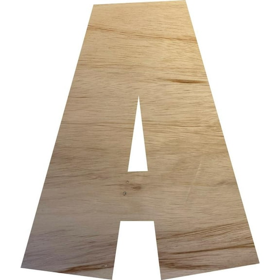 Unfinished Wooden Craft A, Wood Letter 10'' Tall Wall Hanging Sign Letters, Paintable