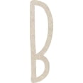 thumbnail image 1 of Unfinished Wooden Craft Letter B, Blank Wood 16'' Tall DIY A-Z Letter, Northwood Font, 1 of 5