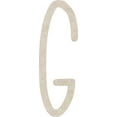 thumbnail image 1 of Unfinished Wooden Craft Letter G, Blank Wood 10'' Tall DIY A-Z Letter, Northwood Font, 1 of 5