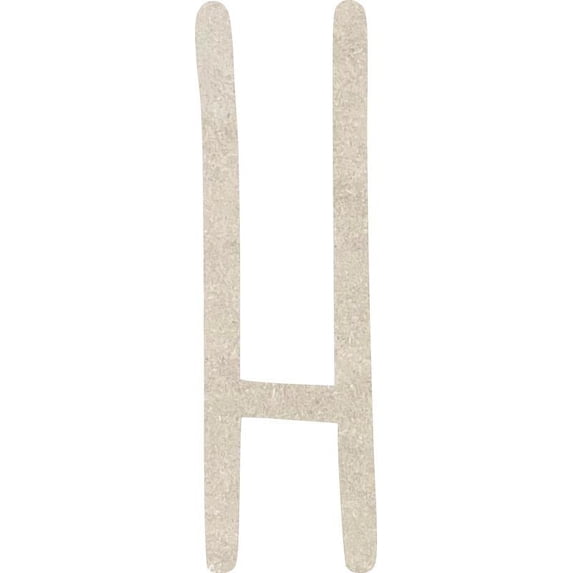 Unfinished Wooden Craft Letter H, Blank Wood 14'' Tall DIY A-Z Letter, Northwood Font