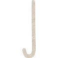 thumbnail image 1 of Unfinished Wooden Craft Letter J, Blank Wood 10'' Tall DIY A-Z Letter, Northwood Font, 1 of 5