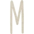 thumbnail image 1 of Unfinished Wooden Craft Letter M, Blank Wood 2'' Tall DIY A-Z Letter, Northwood Font, 1 of 5